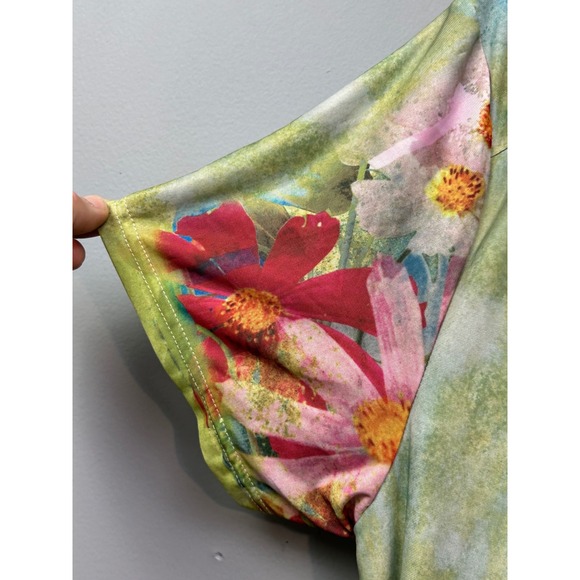 Floral Green Tunic Top - Picture 5 of 8